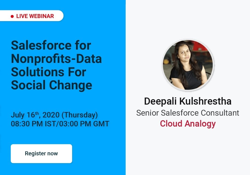 You are currently viewing Cloud Analogy to Host Webinar on Salesforce for Nonprofits-Data Solutions For Social Change
